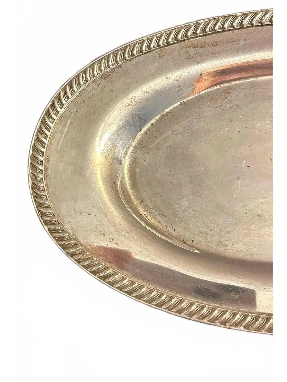 Vintage Friedman Silver Company Electroplated Copper Serving Tray Or Platter
